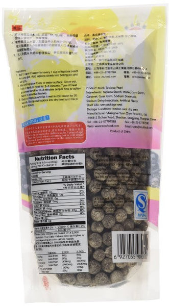 Hanover Shops Collection of Boba Tapioca Pearls for Bubble Tea Pantai Thai Tea Powder and Boba Jumbo Straws Gift Set